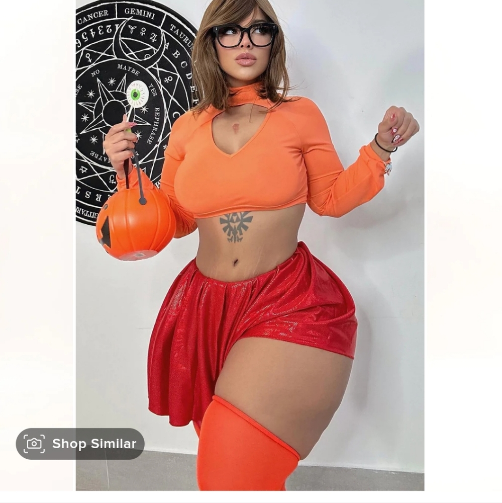 Plus Size Mystery Girl Velma Costume